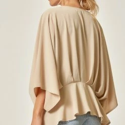 Andree By Unit New Arrivals Taupe V Neck Top 16 Andree By Unit New Arrivals Taupe V Neck Top
