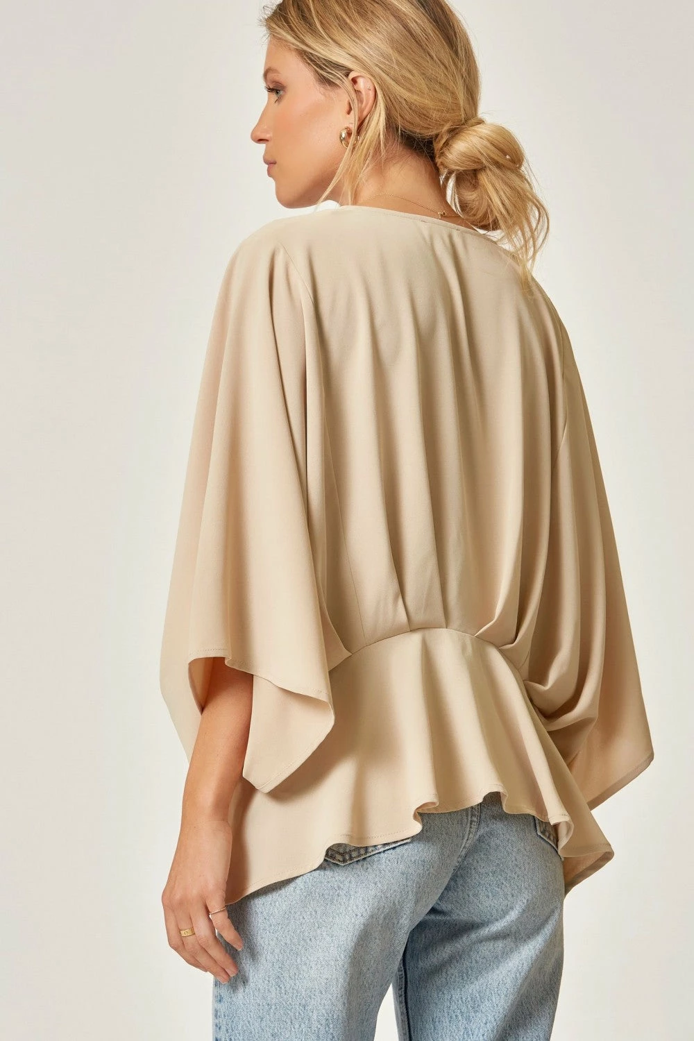 Andree By Unit New Arrivals Taupe V Neck Top 7 Andree By Unit New Arrivals Taupe V Neck Top