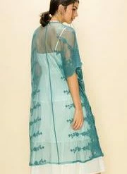 Hyfve Final Sale Teal Lace Kimono 7 Hyfve Final Sale Teal Lace Kimono