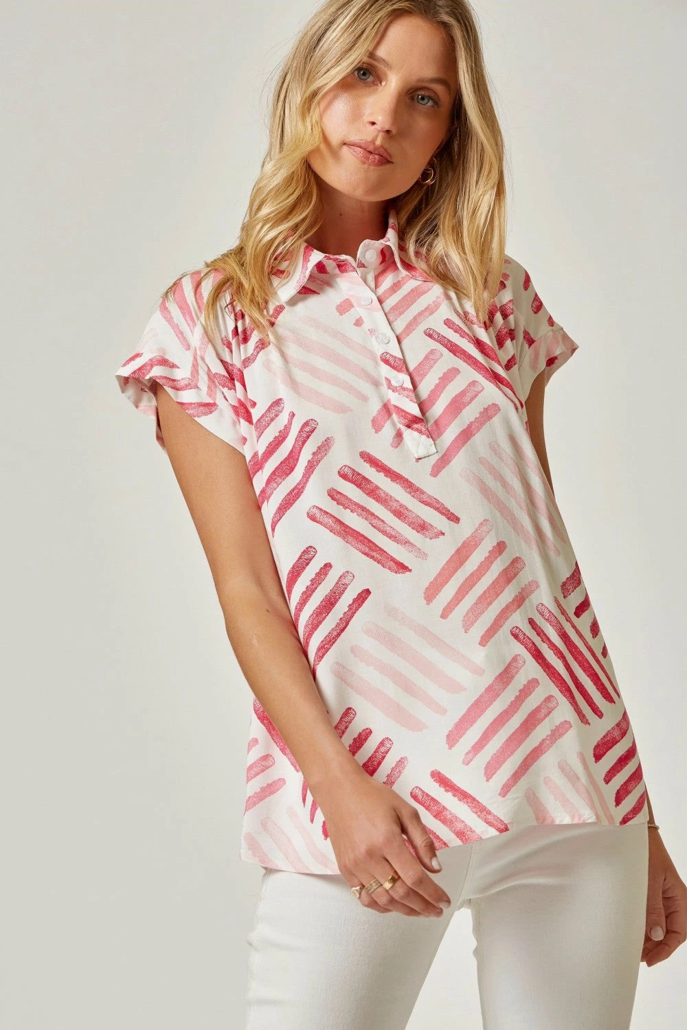 Andree By Unit New Arrivals Button Up Printed Top 6 Andree By Unit New Arrivals Button Up Printed Top