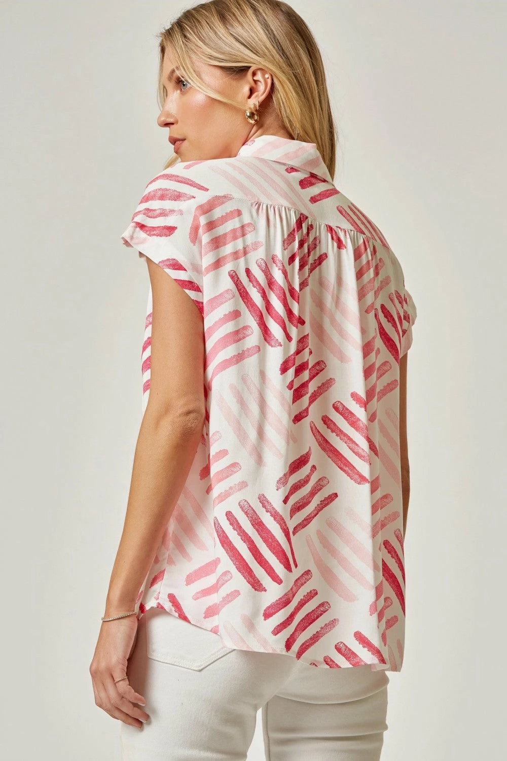 Andree By Unit New Arrivals Button Up Printed Top 7 Andree By Unit New Arrivals Button Up Printed Top