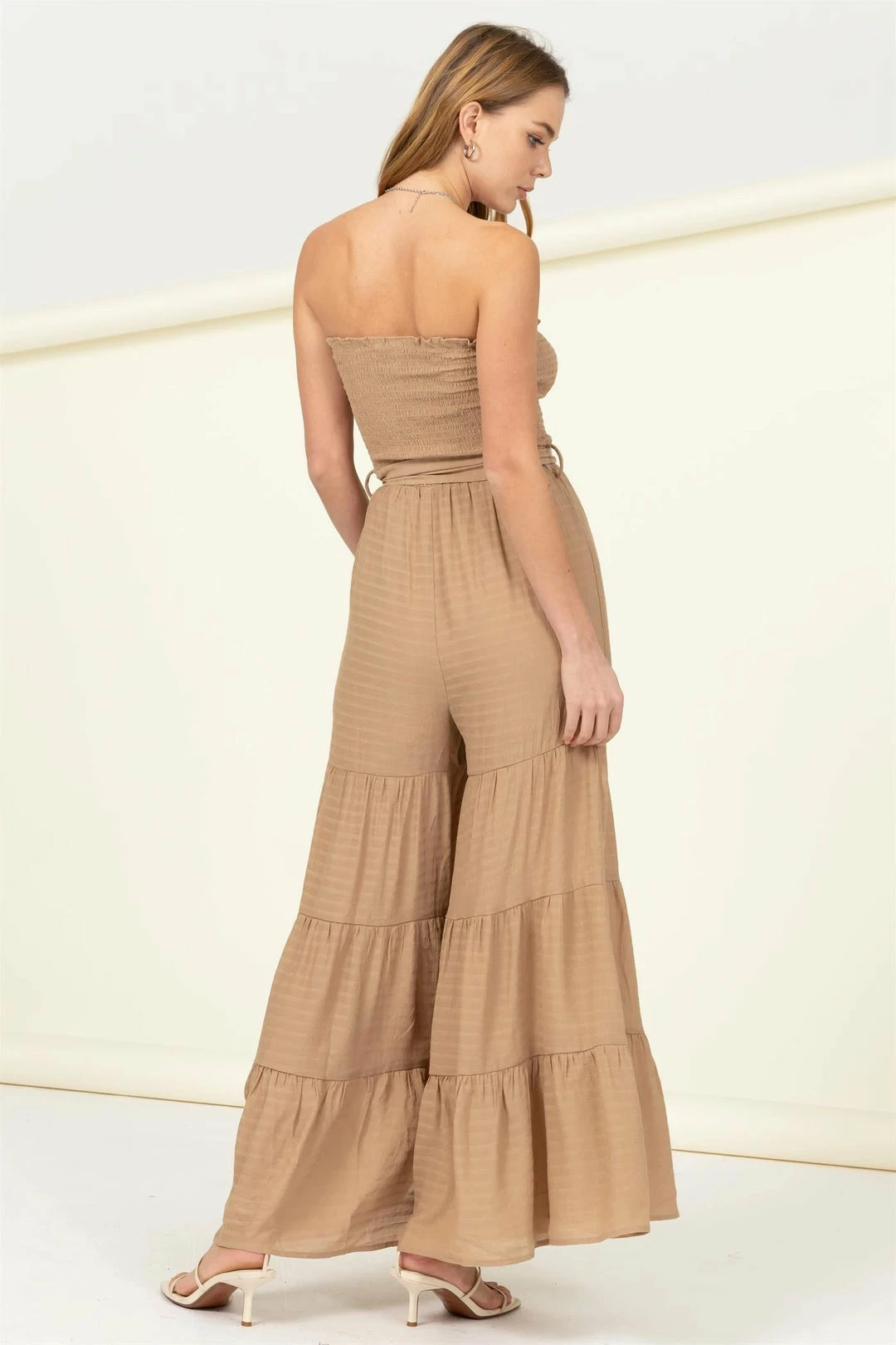 Hyfve Taupe Strapless Jumpsuit New Arrivals 3 Hyfve Taupe Strapless Jumpsuit New Arrivals