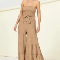 Hyfve Taupe Strapless Jumpsuit New Arrivals 7 Hyfve Taupe Strapless Jumpsuit New Arrivals