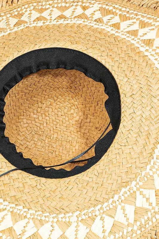 Wall To Wall Two Tone Straw Sun Hat New Arrivals 2 Wall To Wall Two Tone Straw Sun Hat New Arrivals