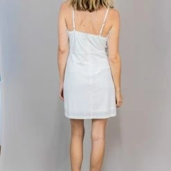 Cloudten White Velvet Dress New Arrivals