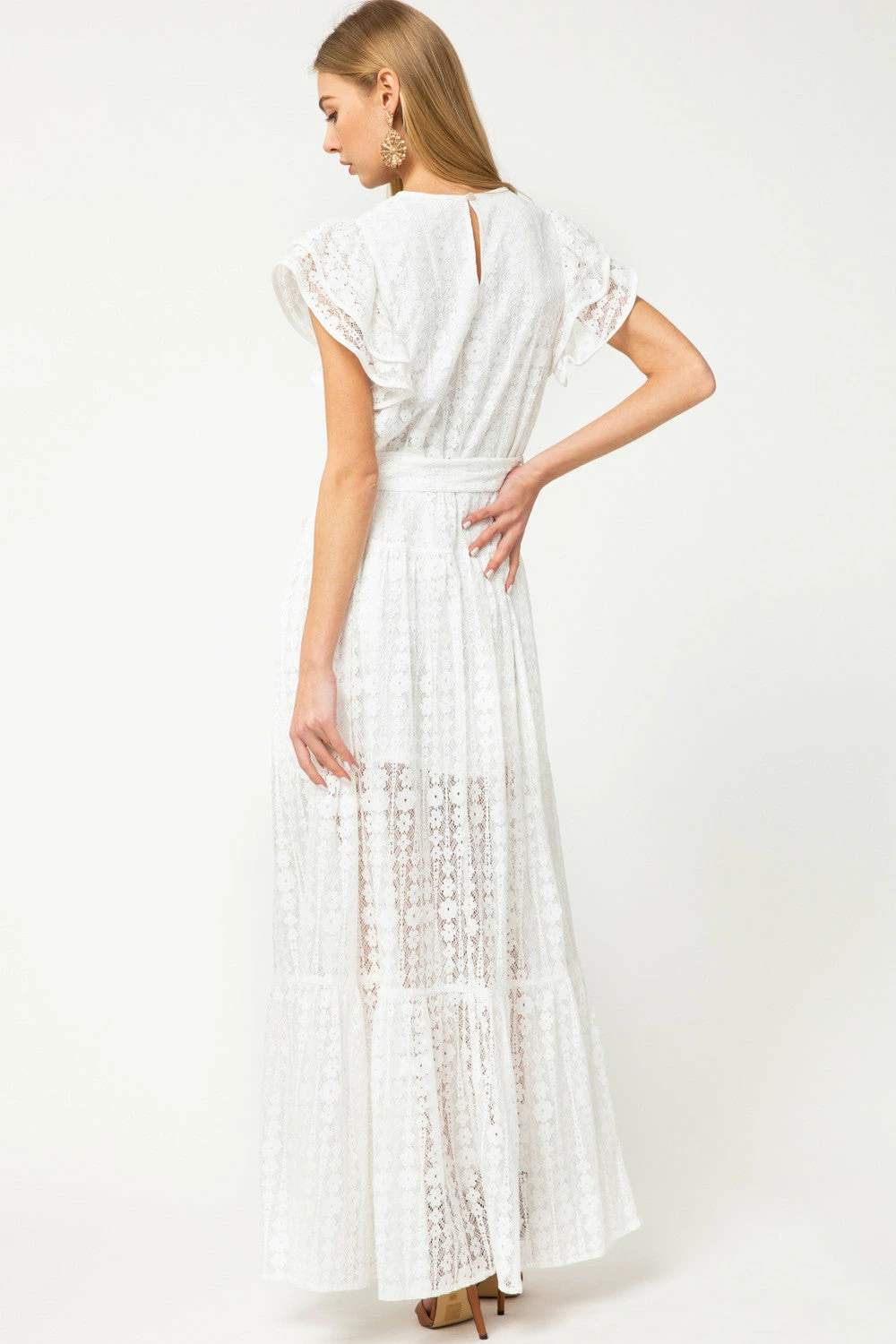 Entro White Eyelet Lace Maxi Final Sale 8 Entro White Eyelet Lace Maxi Final Sale