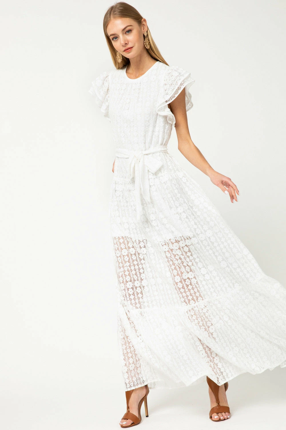 Entro White Eyelet Lace Maxi Final Sale 7 Entro White Eyelet Lace Maxi Final Sale