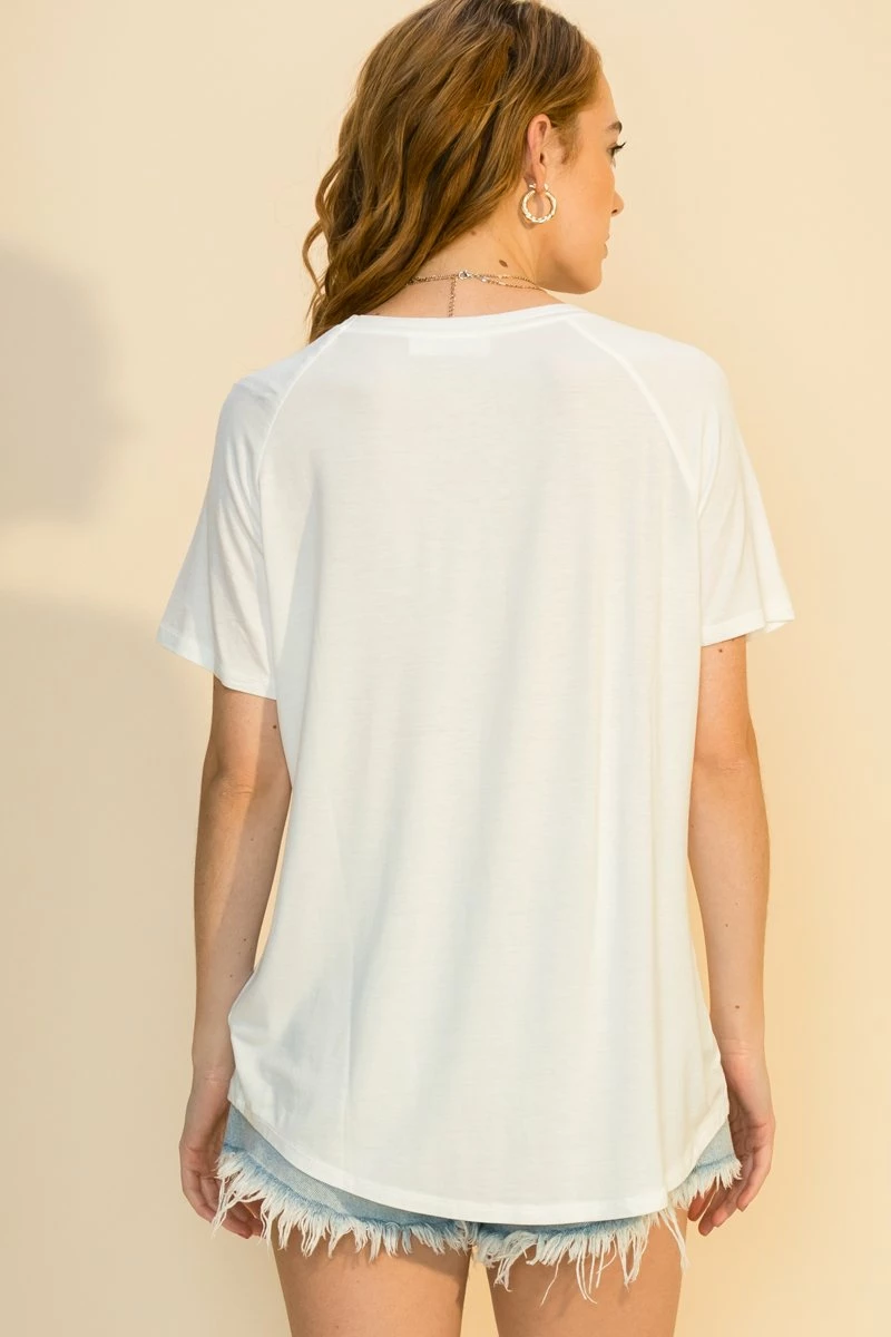 Hyfve White Comfy Tee Tops 2 Hyfve White Comfy Tee Tops