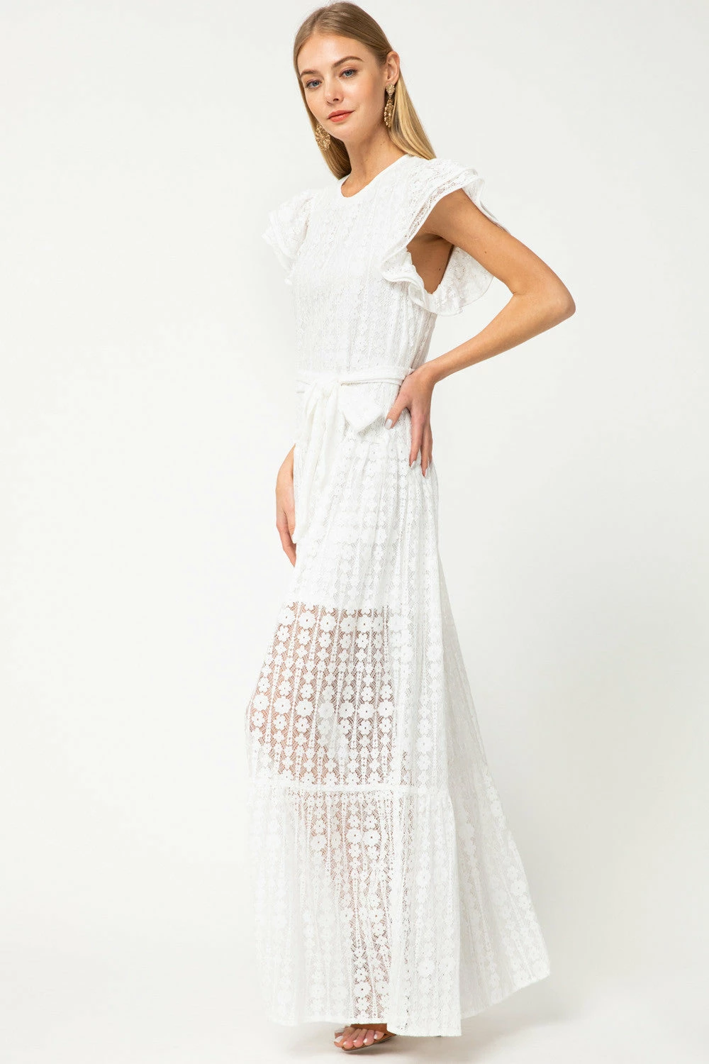 Entro White Eyelet Lace Maxi Final Sale 9 Entro White Eyelet Lace Maxi Final Sale
