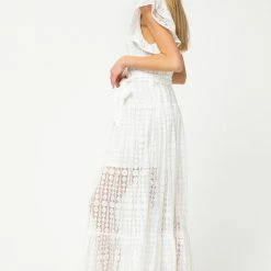 Entro White Eyelet Lace Maxi Final Sale 19 Entro White Eyelet Lace Maxi Final Sale