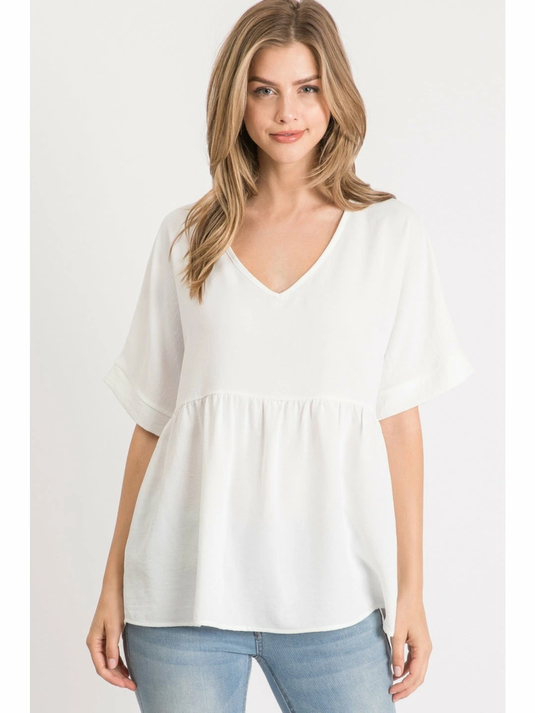 Jodifl White Babydoll Top 1 Jodifl White Babydoll Top