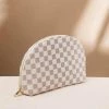 Beautystash New Arrivals White Checker Cosmetic Bag