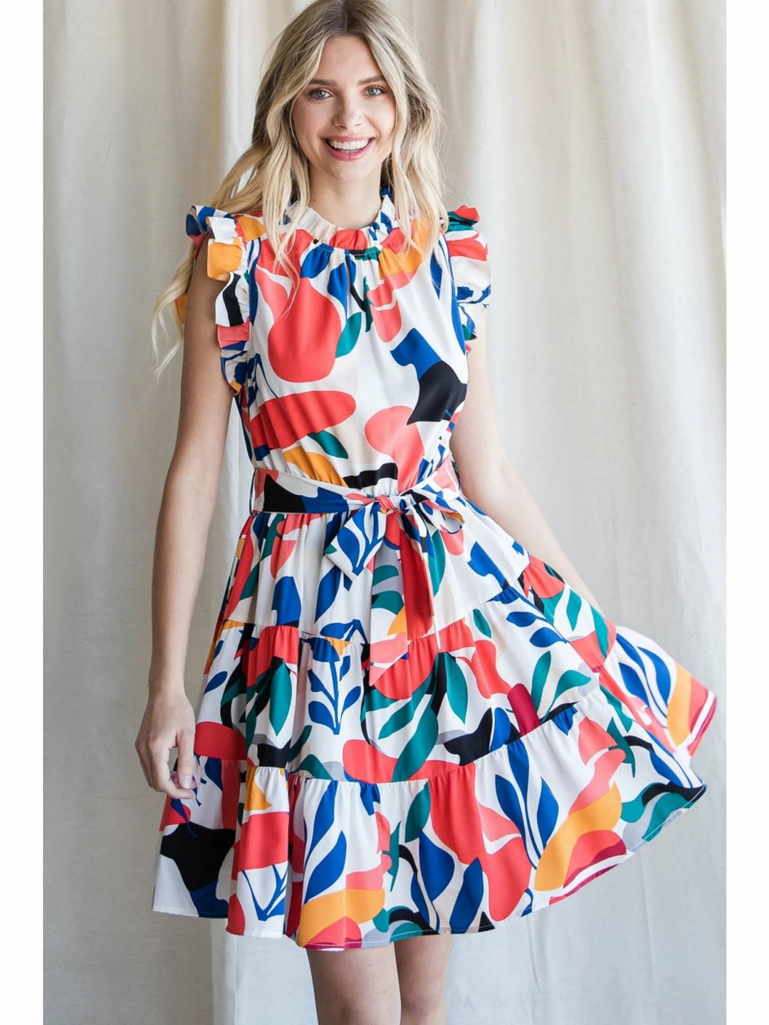 Jodifl New Arrivals Print Frill Ruffle Dress 1 Jodifl New Arrivals Print Frill Ruffle Dress