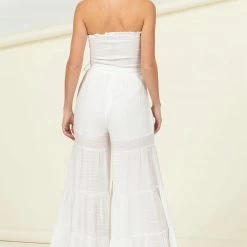 Hyfve White Strapless Jumpsuit New Arrivals