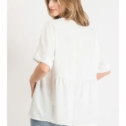 Jodifl White Babydoll Top