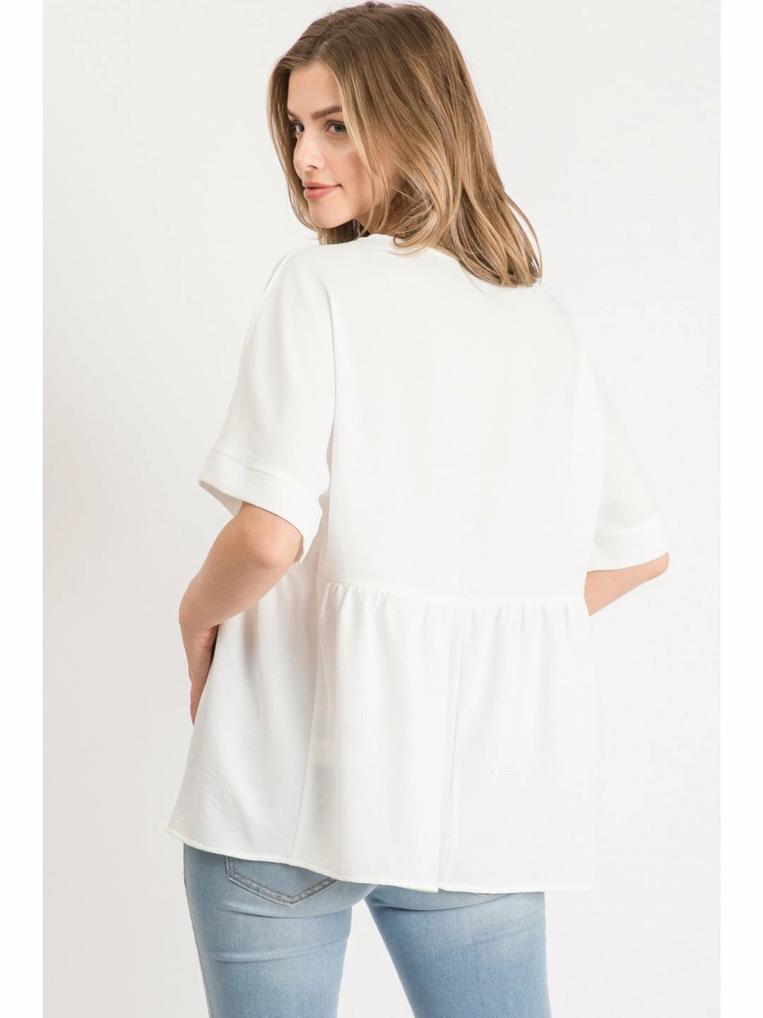 Jodifl White Babydoll Top 2 Jodifl White Babydoll Top