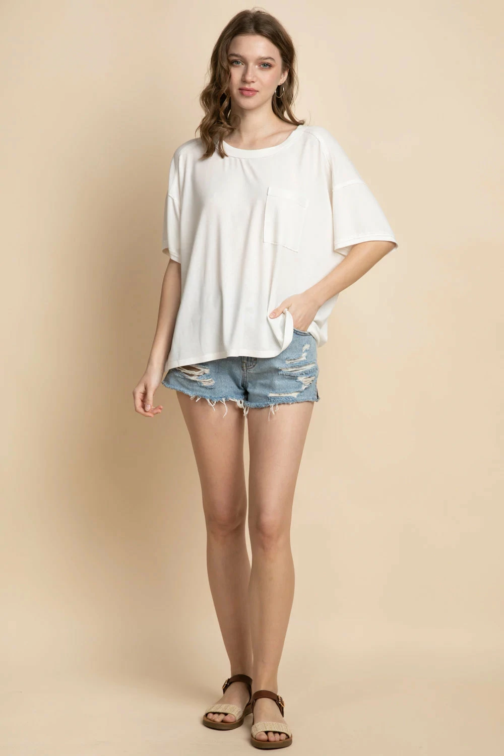 Very J White Pocket Casual Top 4 Very J White Pocket Casual Top