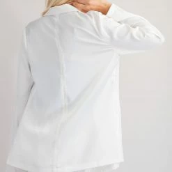 Glam New Arrivals White Boyfriend Blazer