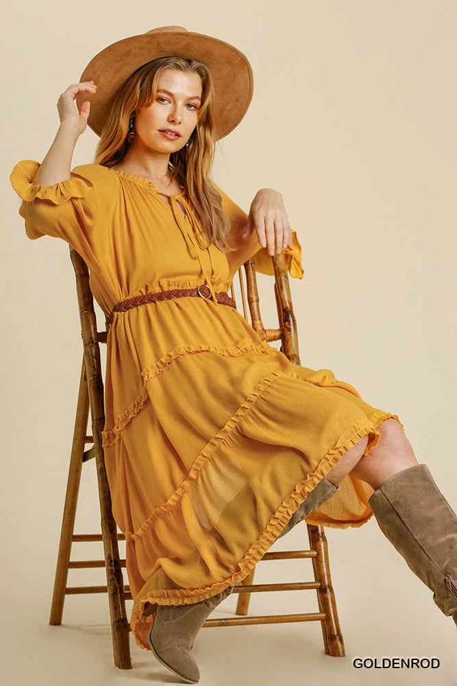 UMGEE Dresses Golden Midi Dress 7 UMGEE Dresses Golden Midi Dress