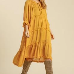 UMGEE Dresses Golden Midi Dress 11 UMGEE Dresses Golden Midi Dress