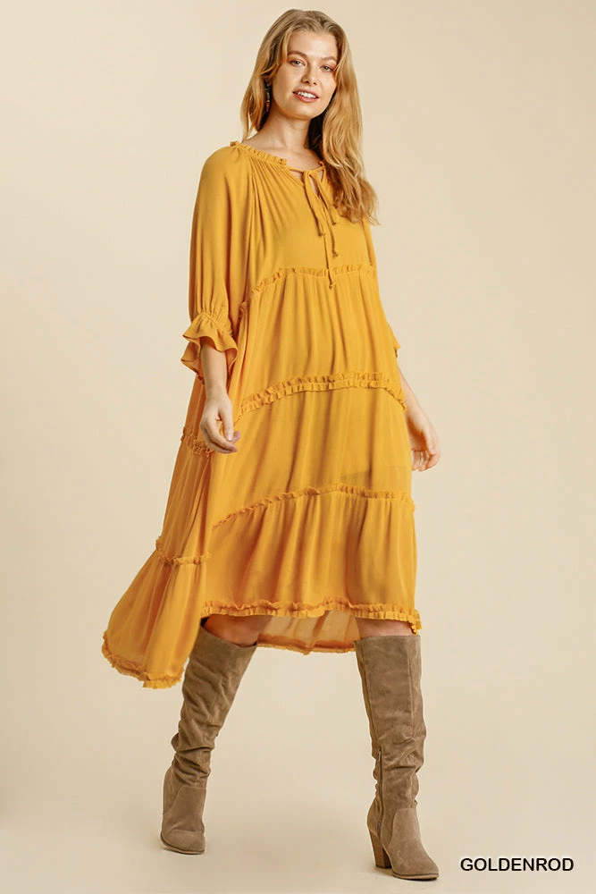 UMGEE Dresses Golden Midi Dress 5 UMGEE Dresses Golden Midi Dress