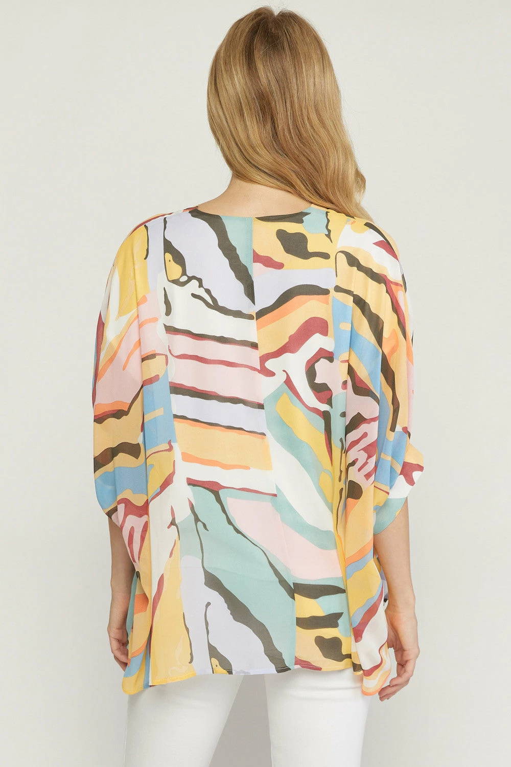Entro Abstract Print V Neck Top New Arrivals 3 Entro Abstract Print V Neck Top New Arrivals