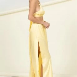 Hyfve Yellow Satin 2 Piece Set